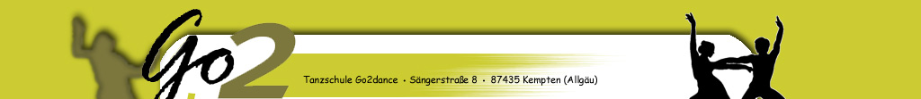 Startseite, Tanzschule Go2dance, Kempten